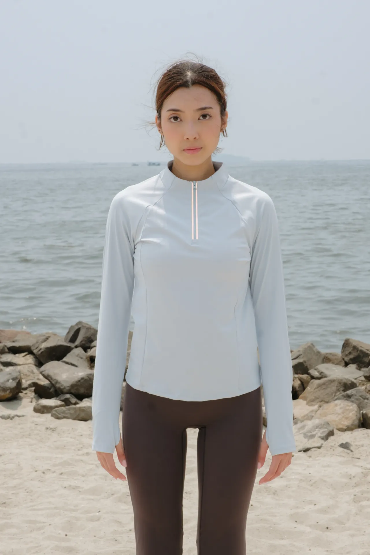 [33P02-0007-BBY]  Veneta Zipper Top